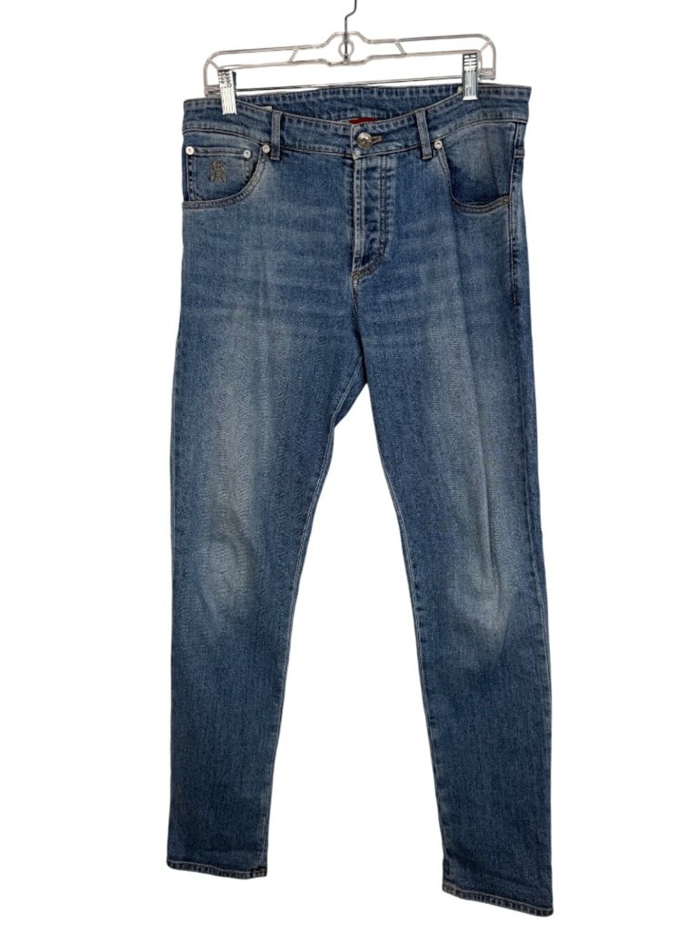 Brunello Cucinelli Italian Selvedge Skinny Jeans Size 48 = US 36